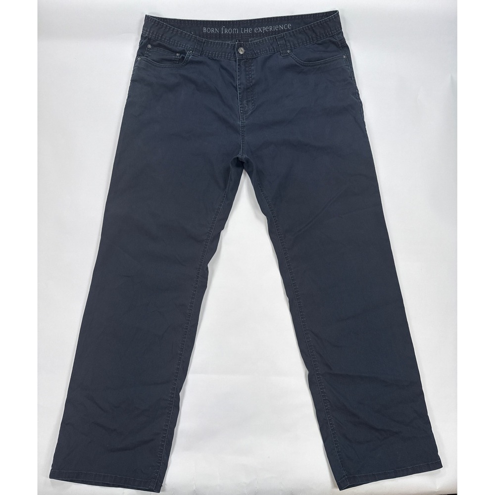 Prana Mens Pants 42x34 Navy Blue Brion Slim Fit Stretch Outdoor Gorpcore